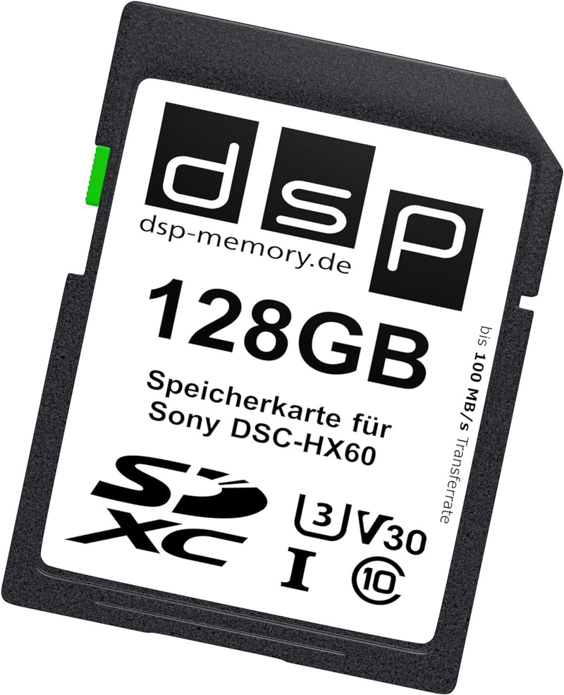 DSP Memory 128GB Professional V30 Speicherkarte für Sony DSC-HX60 Digitalkamera