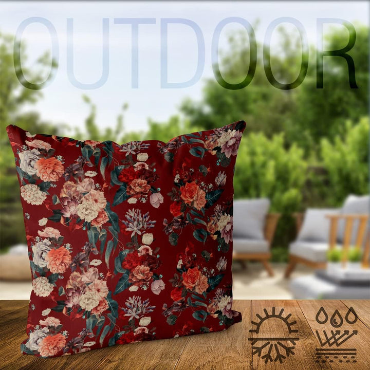 VOID Viktorianisches Blumenmuster Kissenbezug Kissenhülle Sofakissen Kissen Deko Outdoor-Kissen Deko