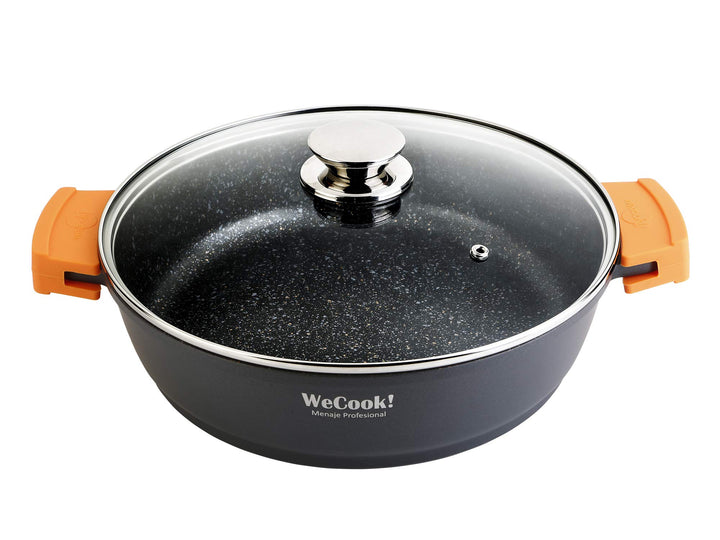 LOW COOKING POT WITH LID ECOCHEF 40 cm. 2.3 Liter, 2.3 Liter