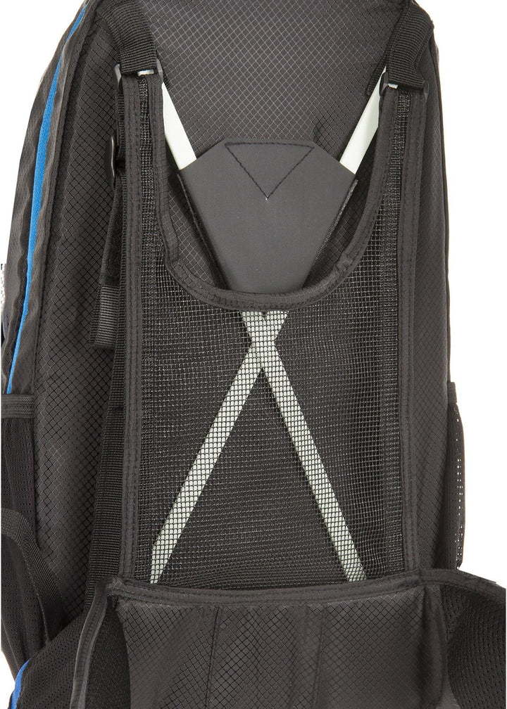 M-Wave BP BACK Biker Spezial-rucksack ohne Trinkblase Blau, ohne Trinkblase Blau