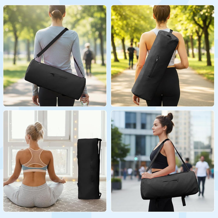 Wasserdichte Yogatasche für Damen mit Nassfach Flaschenhalter Durchgehendem Verstellbarer Schultergu