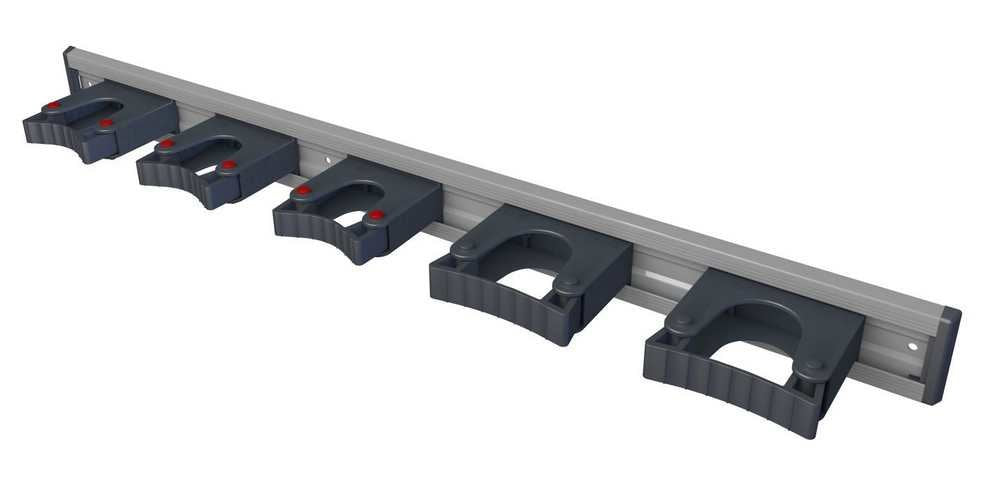 Toolflex Aluminiumschiene 90cm mit 5 Haltern