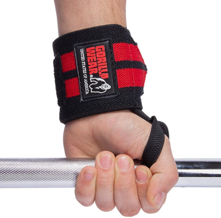 Gorilla WEAR Wrist Wraps PRO Black/Red Schwarz Einheitsgrösse, Schwarz Einheitsgrösse