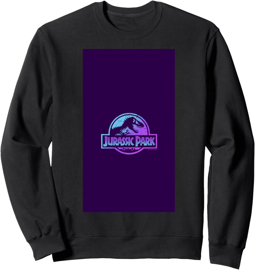 Jurassic Park Blue & Purple Fossil Logo Sweatshirt