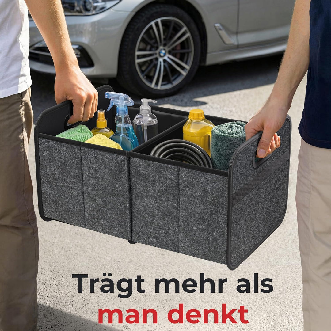 Achilles Auto-Faltbox XL - Filz-Kofferraumtasche Mit Grossem Stauraum - Einkaufstasche - Aufbewahrun