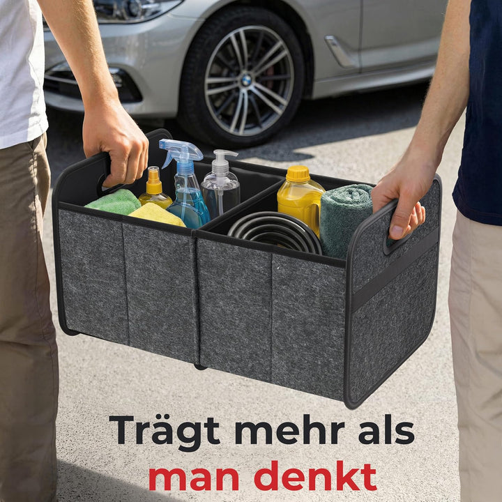 Achilles Auto-Faltbox XL - Filz-Kofferraumtasche Mit Grossem Stauraum - Einkaufstasche - Aufbewahrun