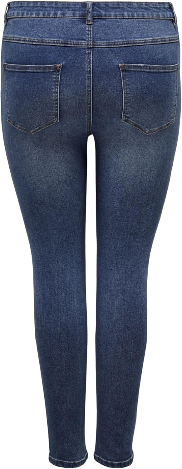 ONLY Carmakoma Damen SkinnyJeans 54W / 32L Medium Blue Denim, 54W / 32L Medium Blue Denim