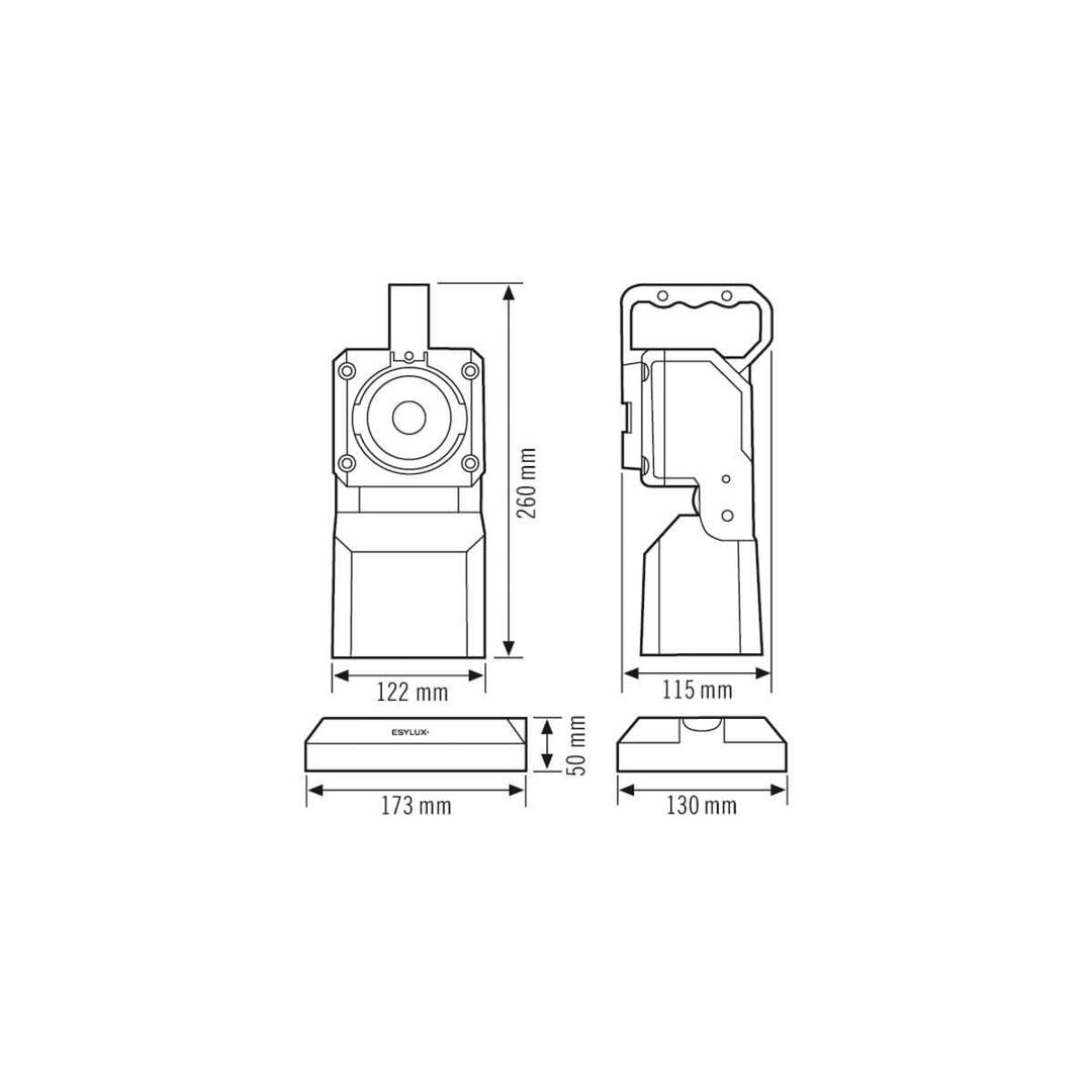 ESYLUX EN10050015 Handscheinwerfer