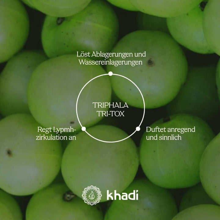 khadi TRIPHALA TRI-TOX Ayurvedisches Activating Body Oil - Haut- & Körper-Öl - Spüre Deine Leichtigk