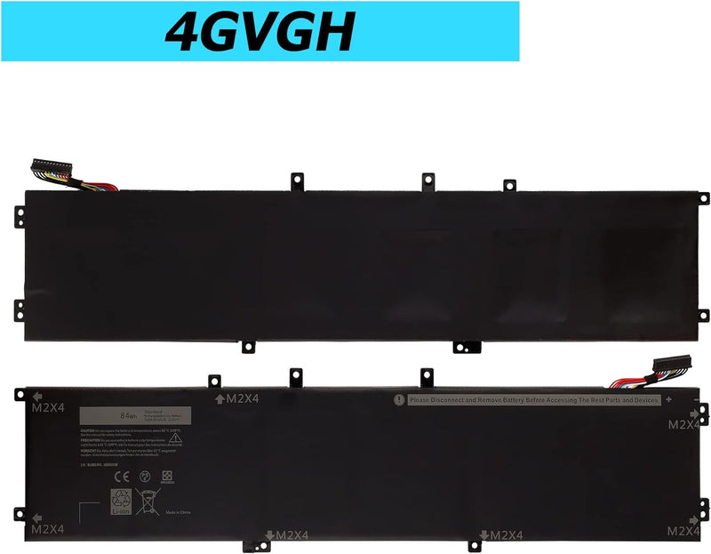 Vvsialeek Neu 4GVGH 84Wh Laptop Akku Kompatibel Für Dell XPS 15 9550 Precision 5510 5520 M5510 M5520