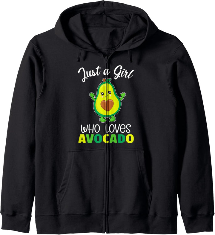 Lustig, nur ein Mädchen, das Avocado liebt, für Avocado-Mädchen Kapuzenjacke