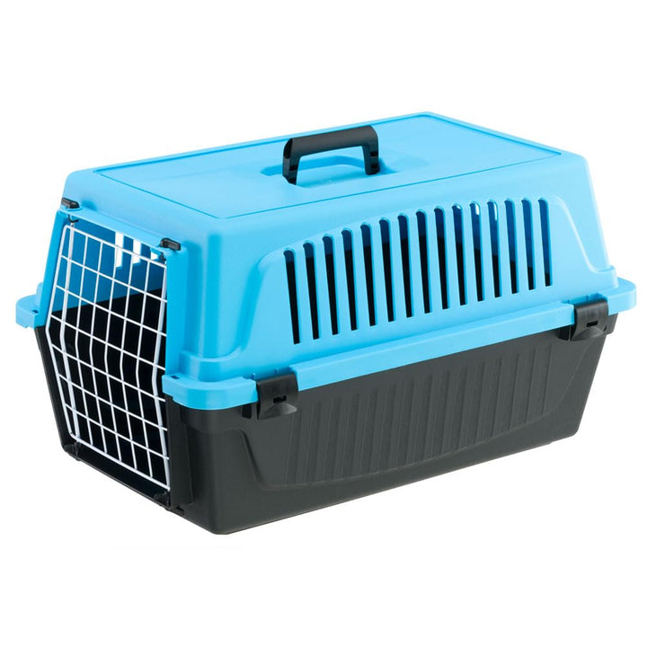 Ferplast Transportbox katze, Hundetransportbox kleine Hunde und Katzen bis 8 kg, Tür aus plastifizie