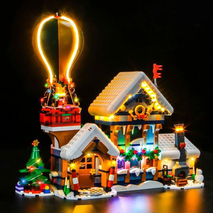 BrickBling Fernbedienung Licht-Kit Kompatibel mit Lego Santa's Post Office 10339 (Kein Modell), Led