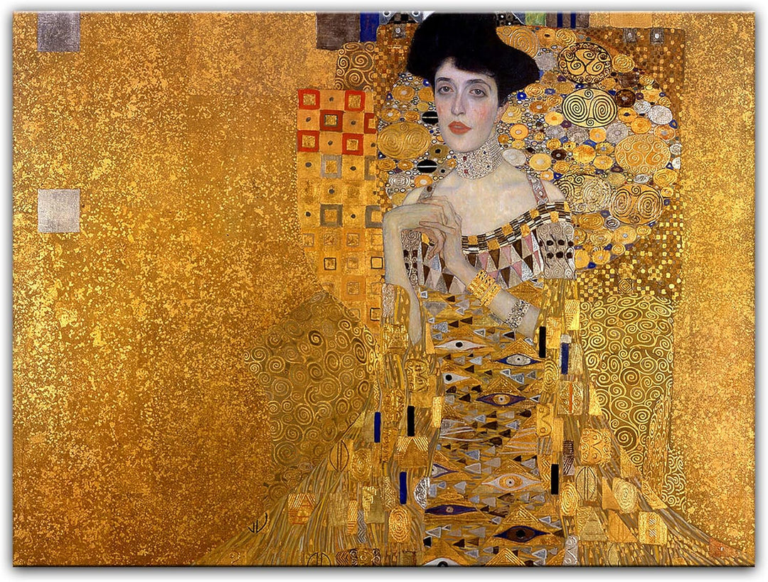 Bilderdepot24 Bild auf Leinwand | Gustav Klimt - Adele Bloch Bauer I in 70x50 cm als Wandbild | Wand