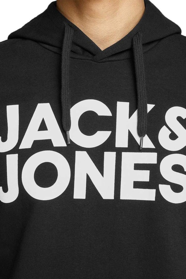 JACK & JONES Male Kapuzenpullover Logo Kapuzenpullover XL Schwarz, XL Schwarz