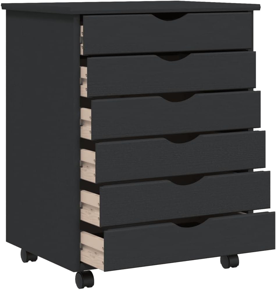 Tidyard Rollschrank mit Schubladen Rollcontainer Büroschrank Aktenschrank Bürocontainer Schrank Büro