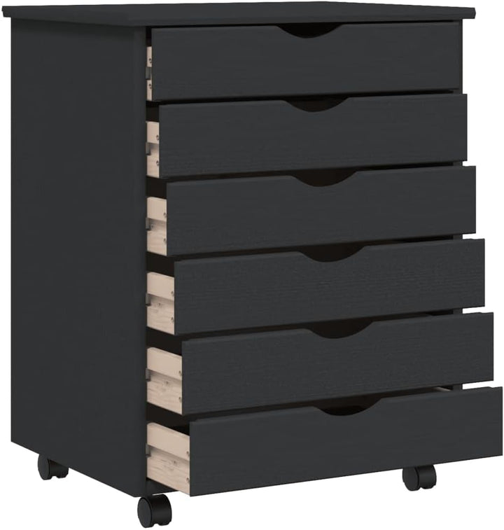 Tidyard Rollschrank mit Schubladen Rollcontainer Büroschrank Aktenschrank Bürocontainer Schrank Büro