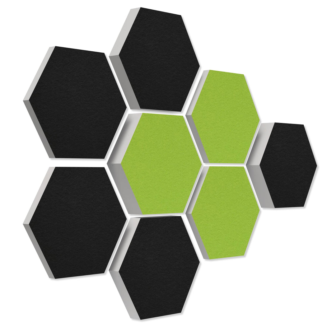 platino24 Schallabsorber COLORE aus Basotec G+ I Akustikpaneele mit Akustikfilz I 3D Wand-Paneele mi