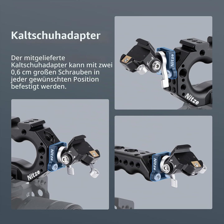 Nitze Top Handle Universal Top Handle Grip with Built-in QR NATO Clamp (Stinger Handle) - PA28-A PA2