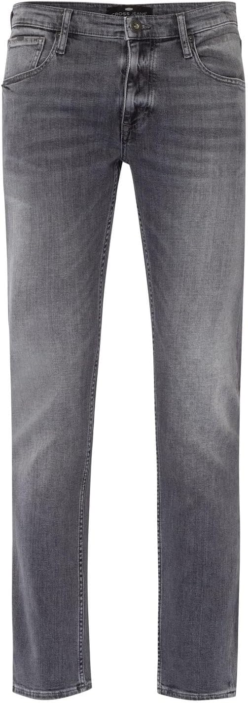 Cross Jeans Herren Damien Slim Jeans 29W / 32L Light Grey Used, 29W / 32L Light Grey Used