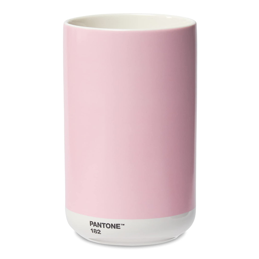 Pantone Porzellan Vase mit Geschenkbox, Jar, dekorative hochwertige Blumenvase, 1 Liter, Light Pink