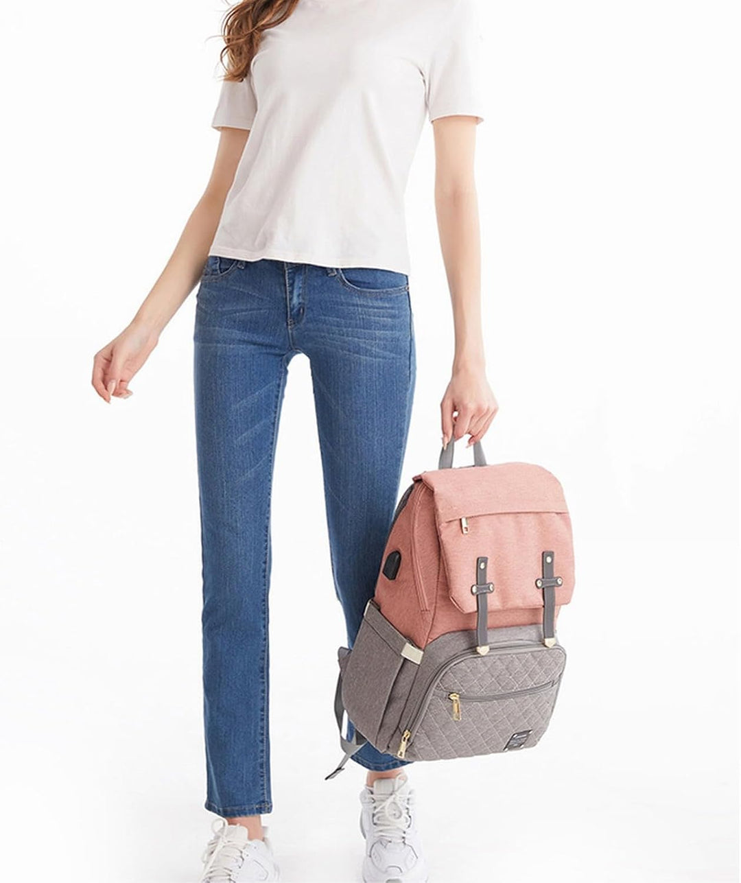 Leichte Muttertasche, multifunktional, grosses Fassungsvermögen, Rucksack für schwangere Frauen, Tas