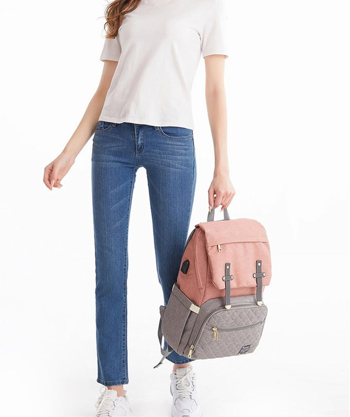 Leichte Muttertasche, multifunktional, grosses Fassungsvermögen, Rucksack für schwangere Frauen, Tas