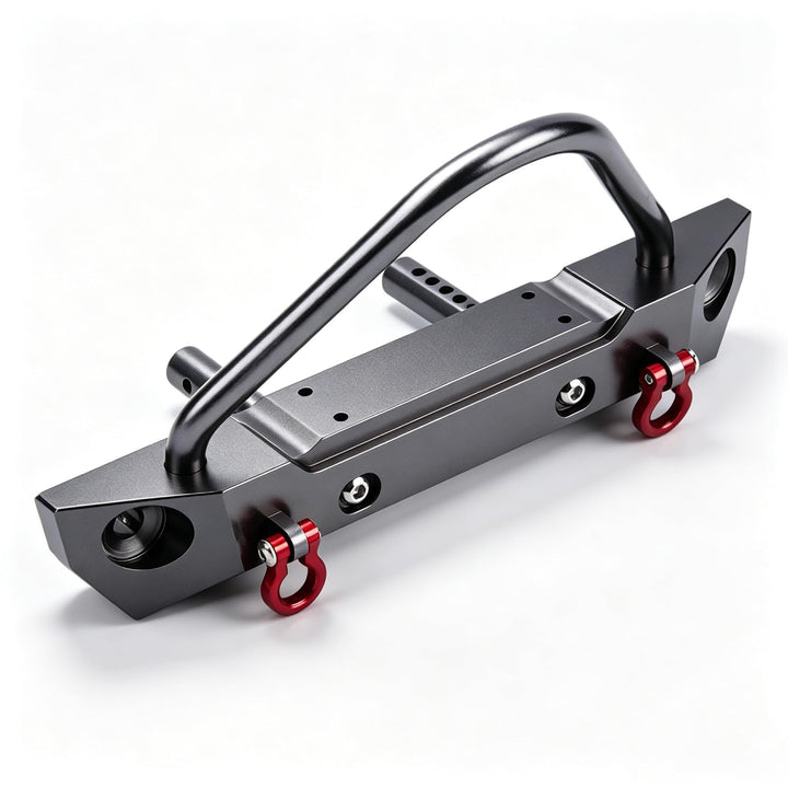 HERCHR RC Frontstossstange, 132mm/5,2 Zoll Aluminiumlegierung RC Car Frontstossstange Auto Stossfäng