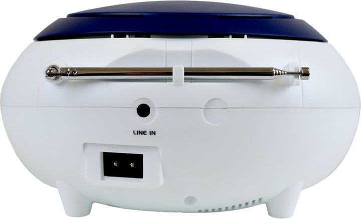 Majestic AH-265 Dab - Tragbare Boombox Radio DAB/DAB+/FM Stereo, CD/MP3-Player, USB/AUX-In, Weiss/Bl