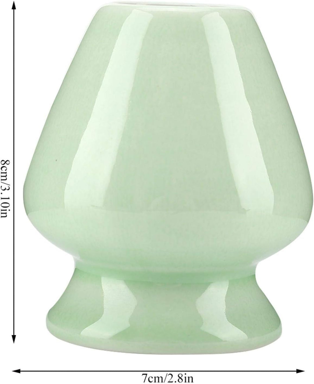 Matcha Besen Halter, Chasen Ständer grün 3,1x2,8x2,8 Zoll für japanisches Tee Zubehör, Grün