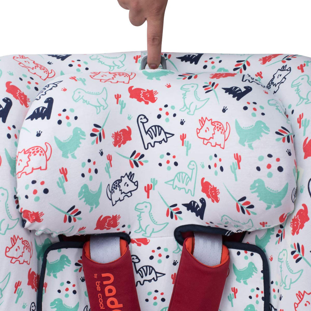 JYOKO KIDS Bezug Kompatibel mit Be Cool Nadò O3, Chicco 2 Easy (Dino Party), Dino Party