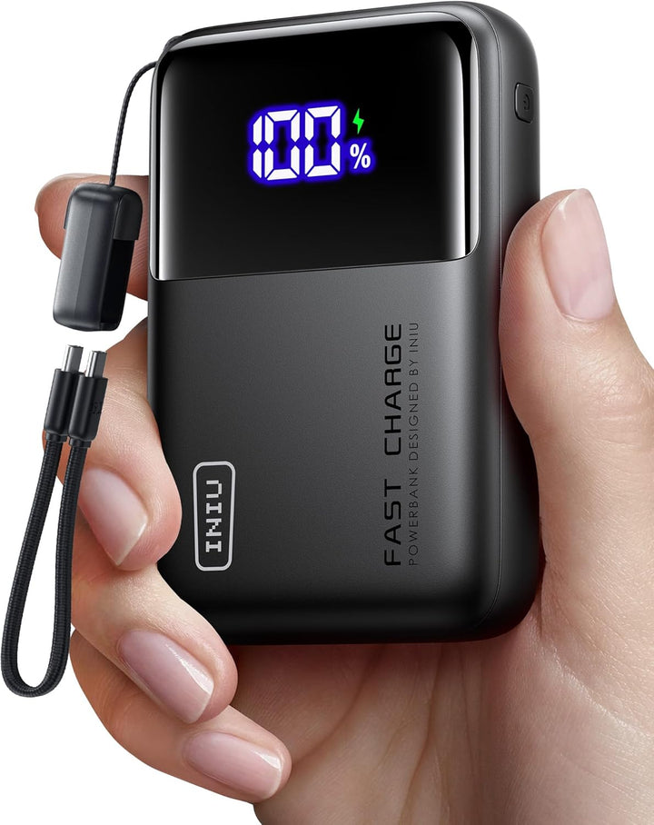 INIU Power Bank, 100W 25000mAh Powerbank Klein Aber Stark Phone & Laptop Externe Handyakkus USB C In