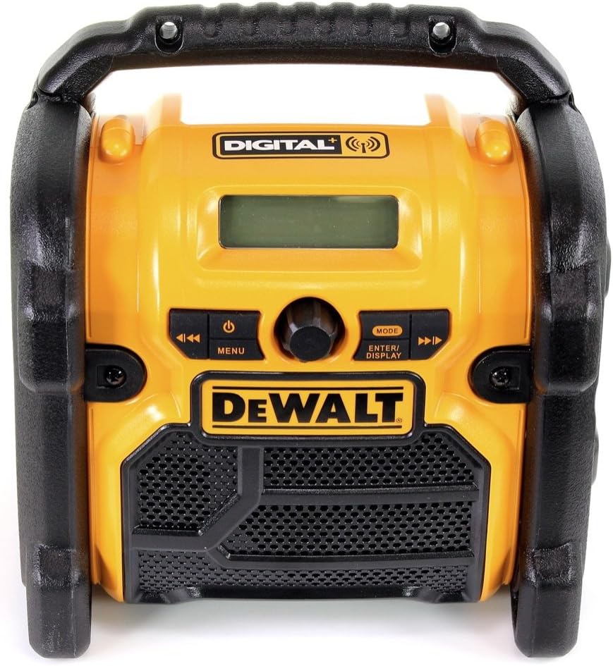 DeWalt Akku- und Netz-Radio/ Baustellen-Radio (DAB(DAB(+)/FM Stereo/FM, für 10,8 - 18 V, 3.5 mm Aux