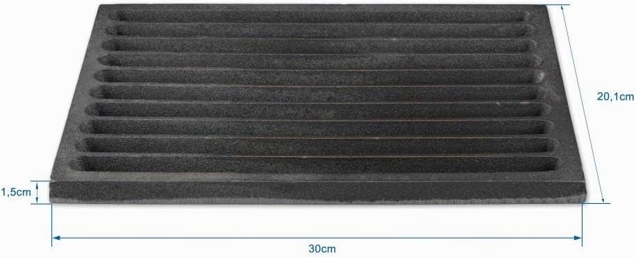 Grillrostprofi Ascherost - Feuerrost - Kohlerost - Kaminrost in Premium-Qualität, Gusseisen, 20 x 30