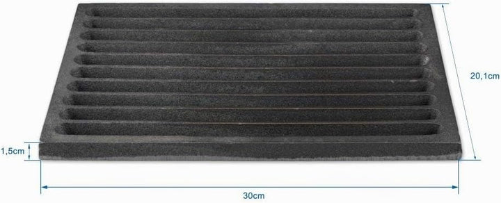 Grillrostprofi Ascherost - Feuerrost - Kohlerost - Kaminrost in Premium-Qualität, Gusseisen, 20 x 30