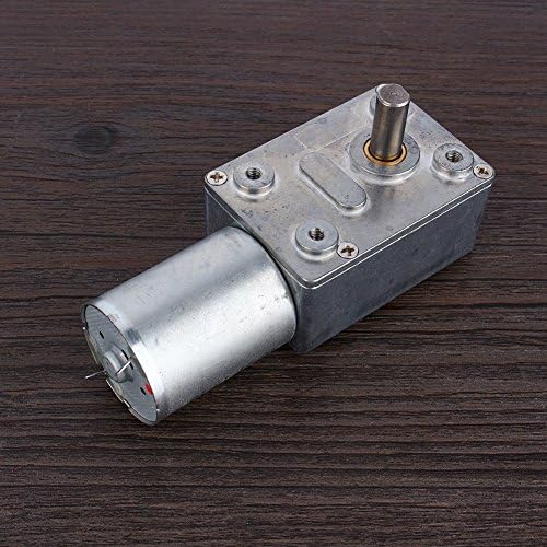 DC Getriebemotor 12V Reversibles Schneckengetriebe 12V, Hohem Drehmoment DC Motor Getriebemotor Gesa