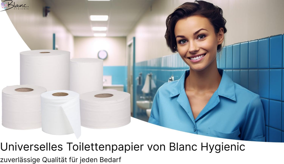 Toilettenpapier Innenabrollung SET, 6 Rollen, 2-lagig, 180m je Rolle, Zellstoff, wasserlöslich - 1 S