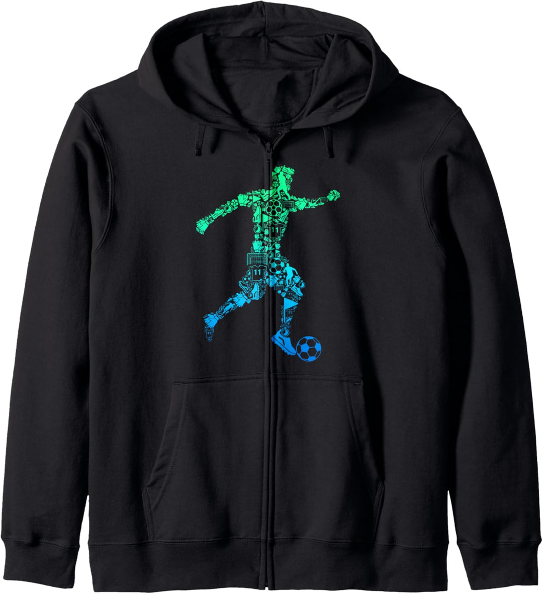 Fussball Fussballer Jungen Kinder Kapuzenjacke