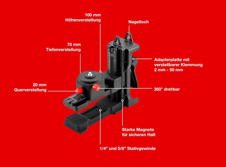 SOLA PLANO 4D GREEN Kreuzlinienlaser, 4 x 360° Linienlaser - Laser Messgerät mit Real Green Technolo