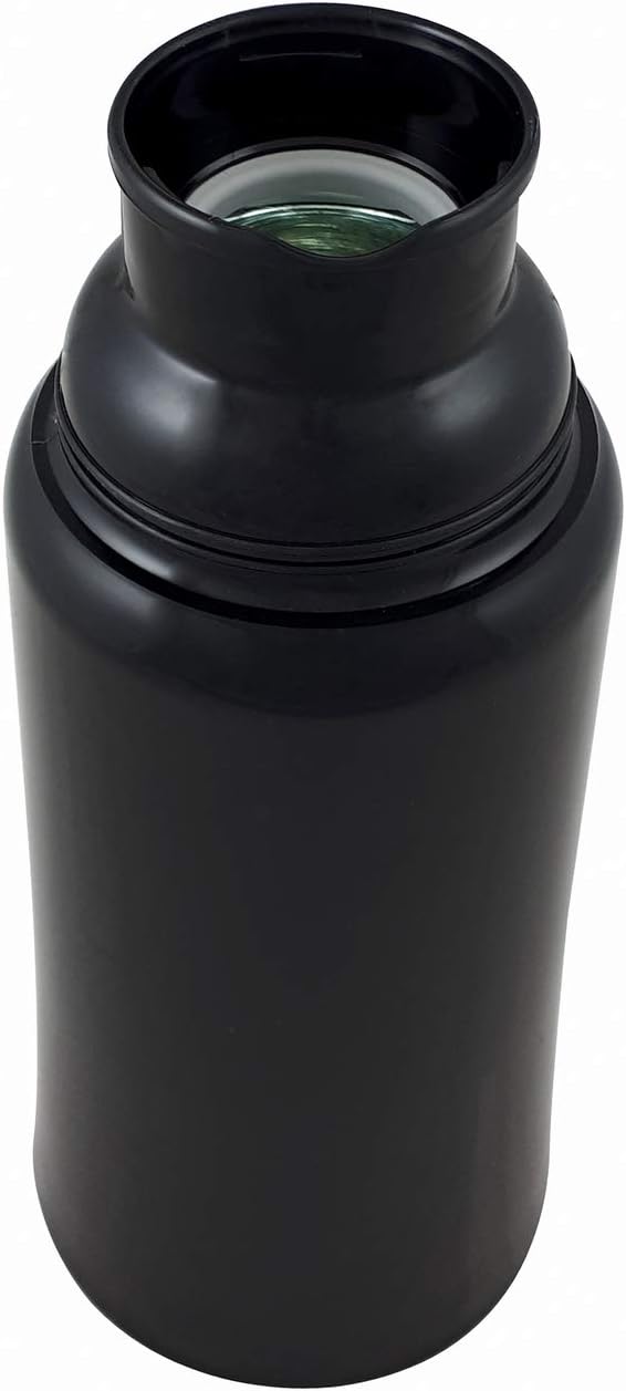 Helios Elegance Isolierflasche, Kunststoff, schwarz, 1 Liter, 6 1000 ml Schwarz, 1000 ml Schwarz