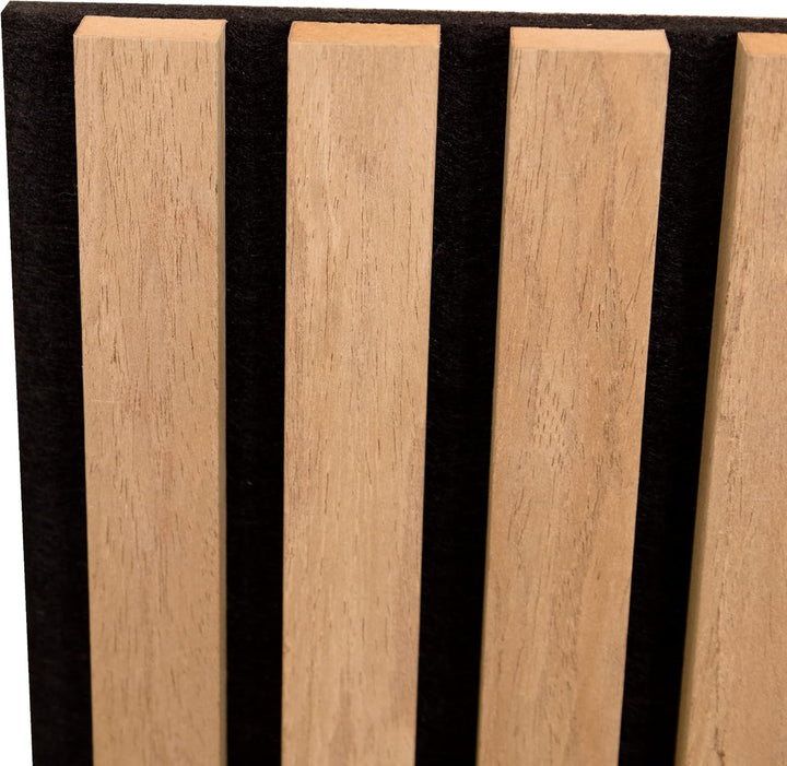 NEU.HOLZ Akustik Wandpaneele Vang 4er Set Wandverkleidung zum Kleben und Schrauben 2,88 m² Holzfurni