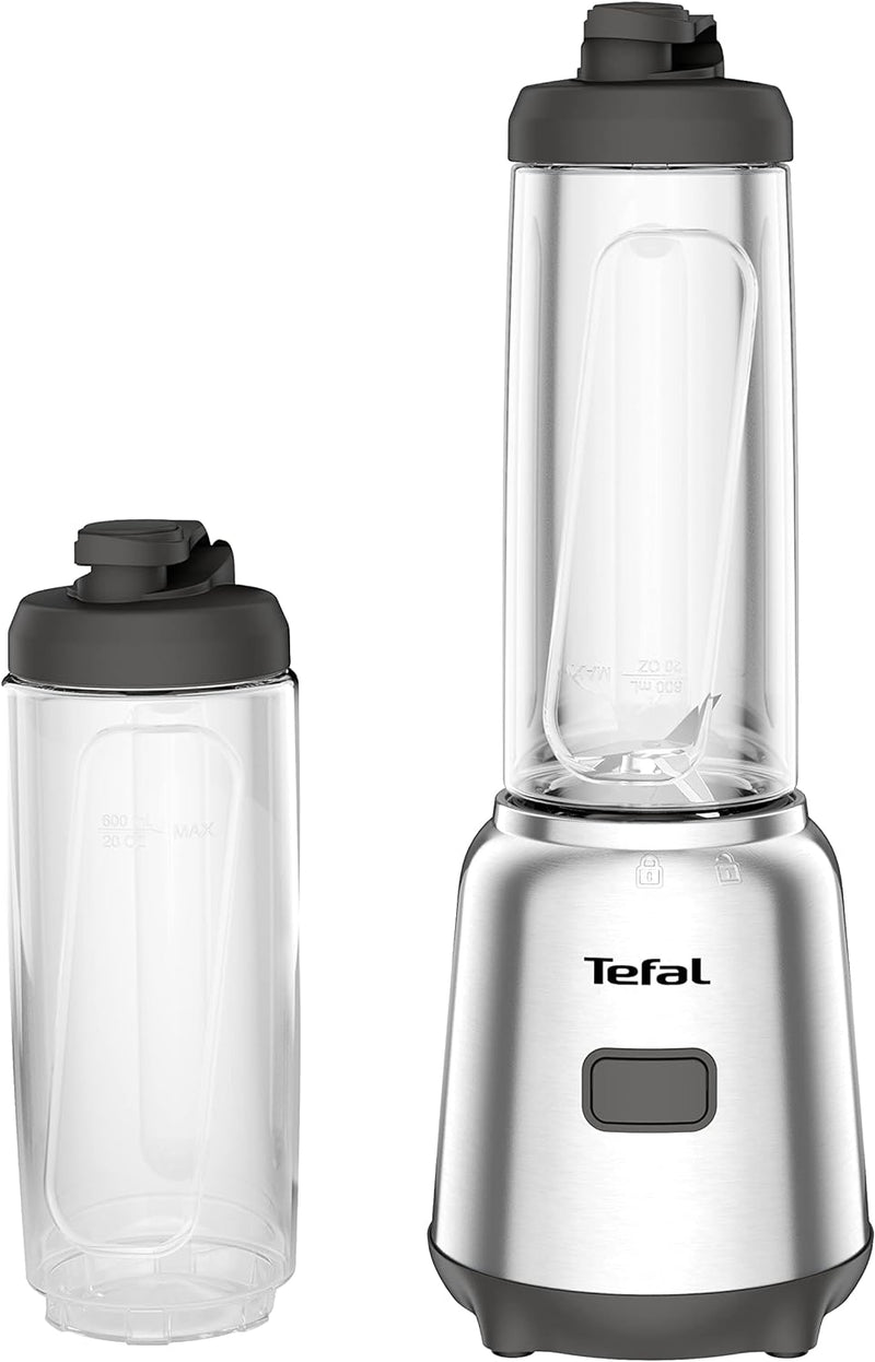 Tefal BL15FD Mix & Move Mini-Standmixer | 300 Watt | 2 Flaschen To-Go in Premium Tritan | kompaktes