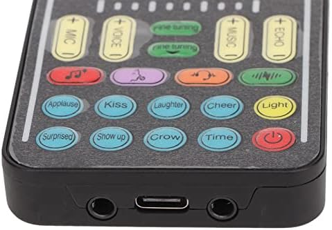 Tragbarer Sprachwechsler, Tragbarer Bluetooth-Sprachverzerrer mit 8 Soundeffekten, LED-Leuchten, Spr