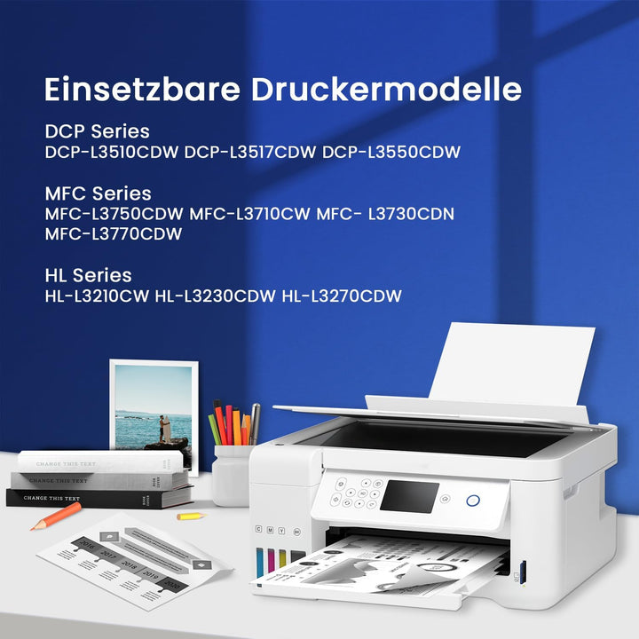 4er-Pack TN-248XL TN248XL TN248 TN-248CMYK TN-248VAL TN-248 Kompatibel für Brother MFC-L3760CDW Tone