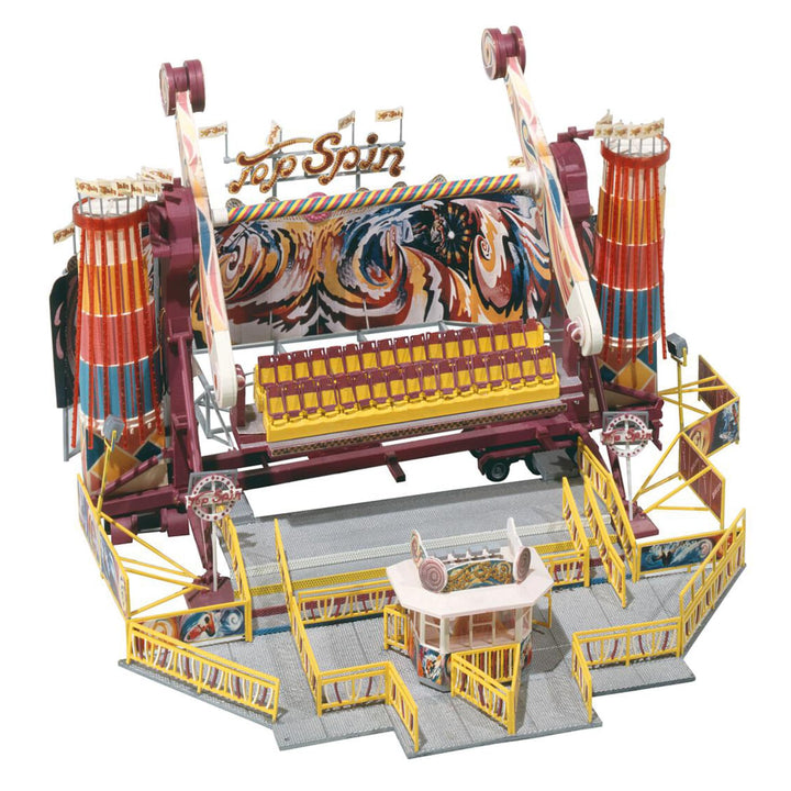 FALLER Karussell Top Spin Modellbausatz mit 374 Einzelteilen 240 x 240 x 214 mm I Modelleisenbahn Zu