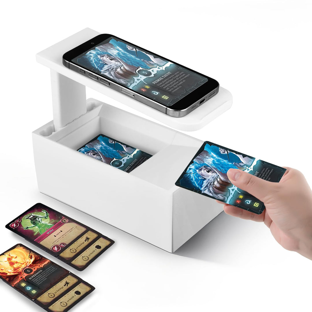 Verbesserter Trading Card Scanner, MTG TCG Karten Scanner Ständer, Handyhalterung MTG Zubehör, Schne