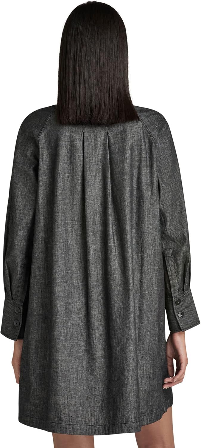 G-Star Damen V-Neck Tunic Dress S Schwarz (Jet Black D19054-d195-a814), S Schwarz (Jet Black D19054-