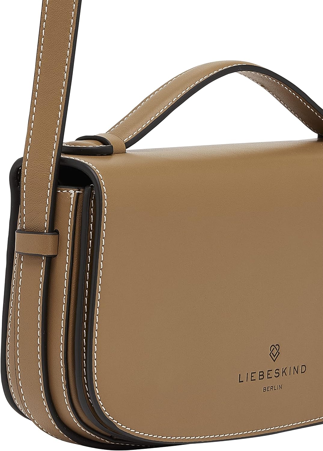 Liebeskind Berlin SADIE TM Empire Crossbody, Small (HxBxT 15cm x 23.5cm x 6.5cm), Sepia