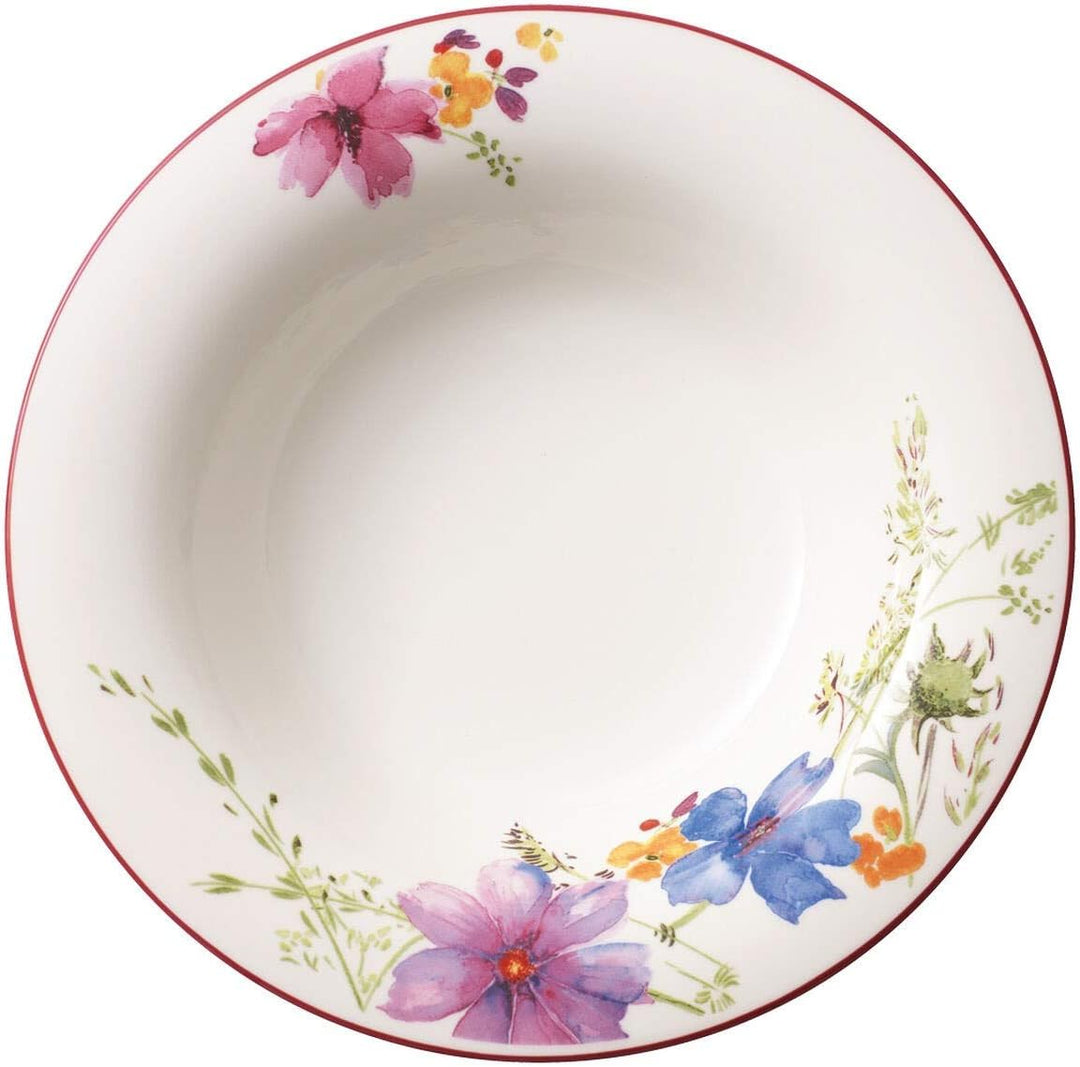 Villeroy &amp; Boch Mariefleur Basic Suppenteller 6er Set 23cm weiss bunt Porzellan