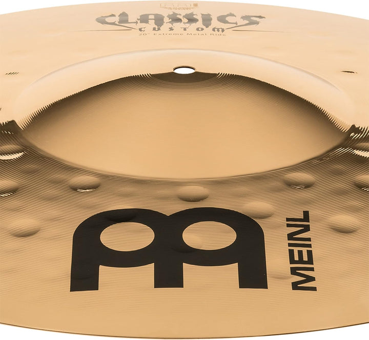 Meinl Cymbals Classics Custom Extreme Metal Ride 20 Zoll (Video) Schlagzeug Becken (50,80cm) B12 Bro